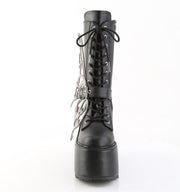 Demonia BLAZE-158 Mid-Calf Boot (Black Vegan Leather-Magic Mirror)