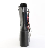 Demonia BLAZE-158 Mid-Calf Boot (Black Vegan Leather-Magic Mirror)