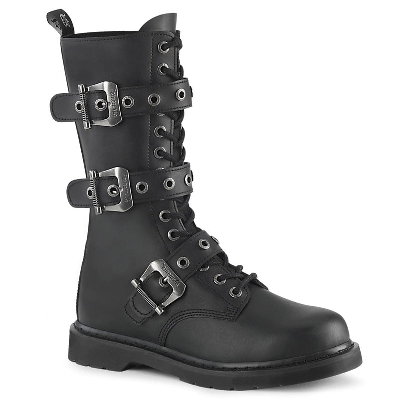 Demonia BOLT-330 Mid-Calf Boot (Black Vegan Leather) 4