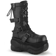 Demonia BOXER-230 Mid-Calf Boot (Black Vegan Leather) 4