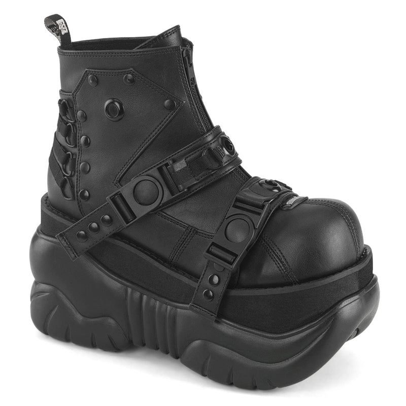 Demonia BOXER-60 Ankle Boot (Black Vegan Leather) 4