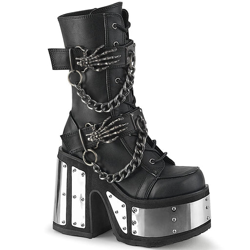 Demonia CAMEL-120 Ankle Boot (Black Vegan Leather)