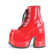 Demonia CAMEL-203 Ankle Boot (Red Patent)