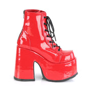 Demonia CAMEL-203 Ankle Boot (Red Patent)