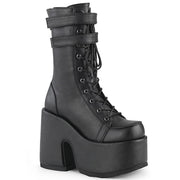 Demonia CAMEL-250 Mid-Calf Boot (Black Vegan Leather)