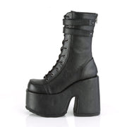 Demonia CAMEL-250 Mid-Calf Boot (Black Vegan Leather)