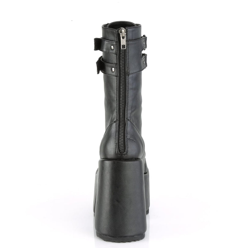 Demonia CAMEL-250 Mid-Calf Boot (Black Vegan Leather)