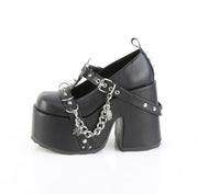 Demonia CAMEL-33 Mary Jane (Black Vegan Leather)