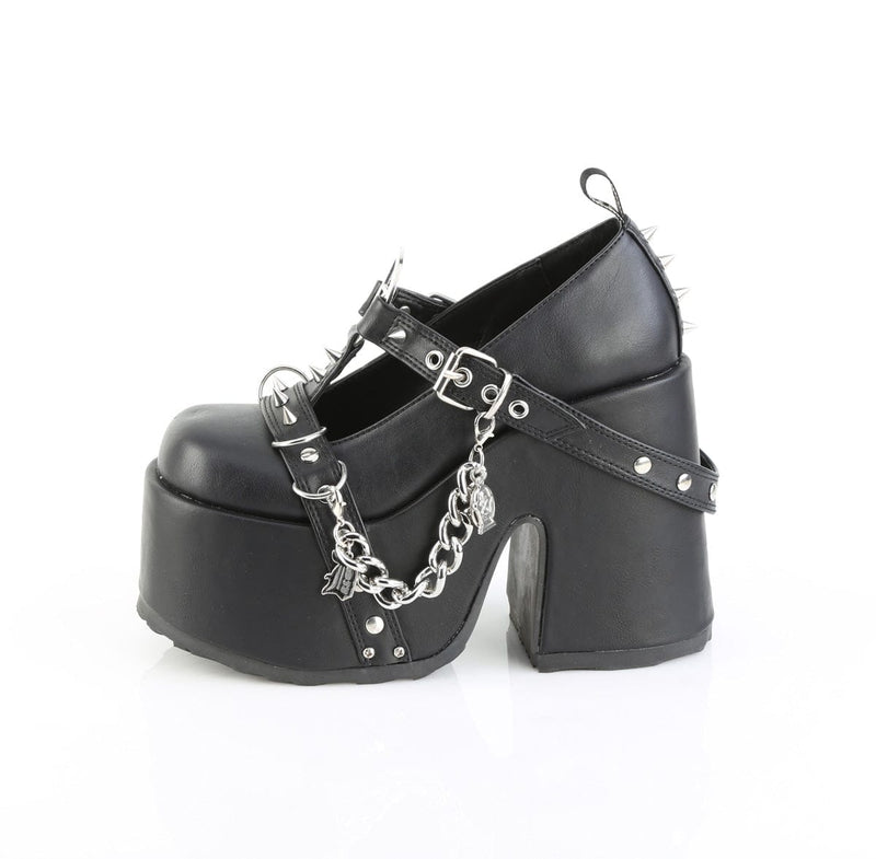 Demonia CAMEL-33 Mary Jane (Black Vegan Leather)