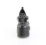 Demonia CAMEL-33 Mary Jane (Black Vegan Leather)
