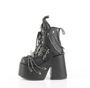 Demonia CAMEL-64 Ankle Boot (Black Vegan Leather)
