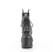 Demonia CAMEL-64 Ankle Boot (Black Vegan Leather)