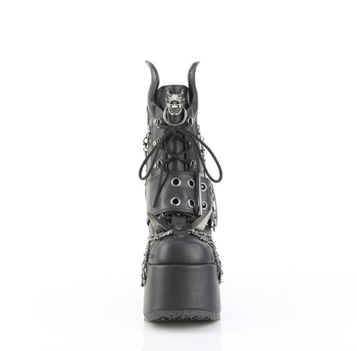 Demonia CAMEL-64 Ankle Boot (Black Vegan Leather)