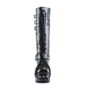 Demonia CHARADE-206 Knee High Boot (Black Vegan Leather)
