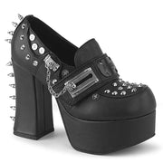 Demonia CHARADE-32 Pump (Black Vegan Leather)