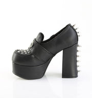 Demonia CHARADE-32 Pump (Black Vegan Leather)