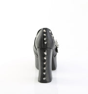 Demonia CHARADE-32 Pump (Black Vegan Leather)