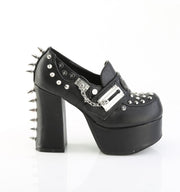 Demonia CHARADE-32 Pump (Black Vegan Leather)