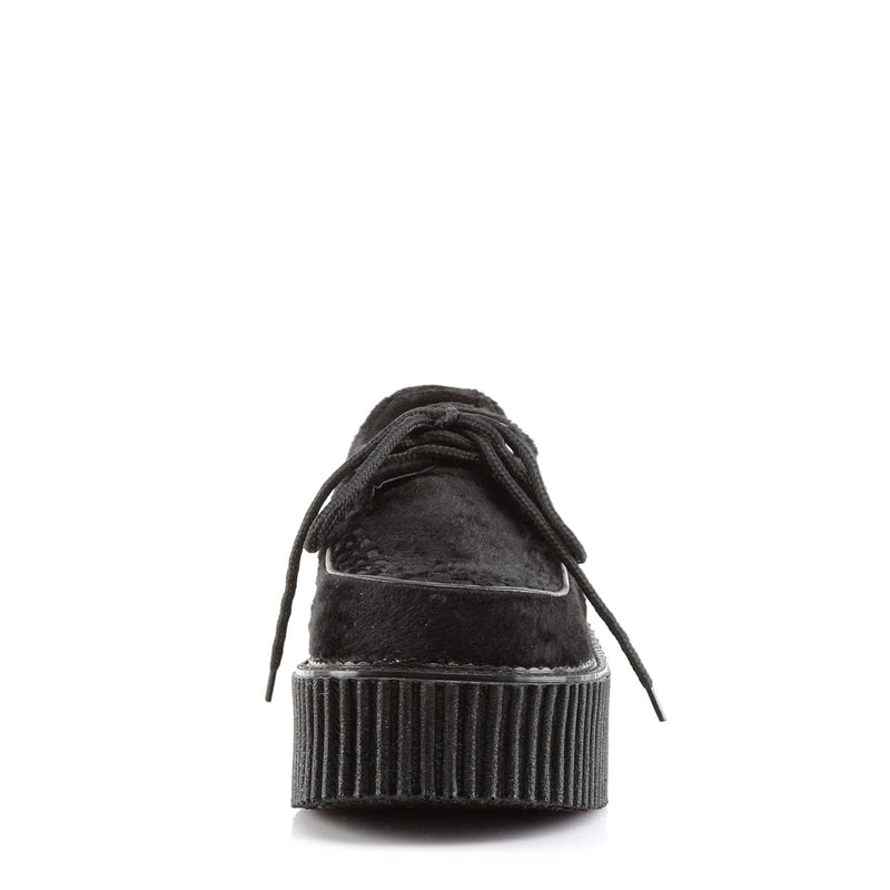 Demonia CREEPER-202 Sneaker (Black Fur)