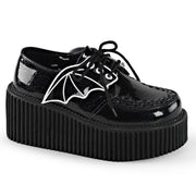Demonia CREEPER-205 Sneaker (Black Glitter Vinyl)