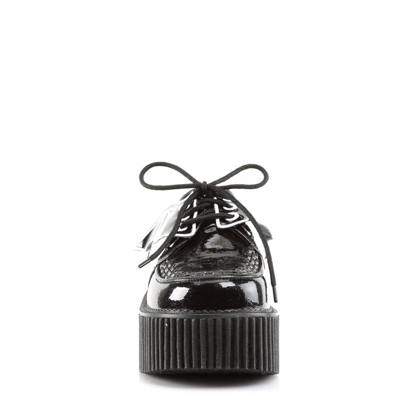 Demonia CREEPER-205 Sneaker (Black Glitter Vinyl)