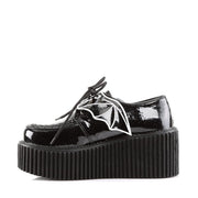 Demonia CREEPER-205 Sneaker (Black Glitter Vinyl)