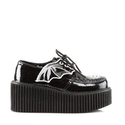 Demonia CREEPER-205 Sneaker (Black Glitter Vinyl)