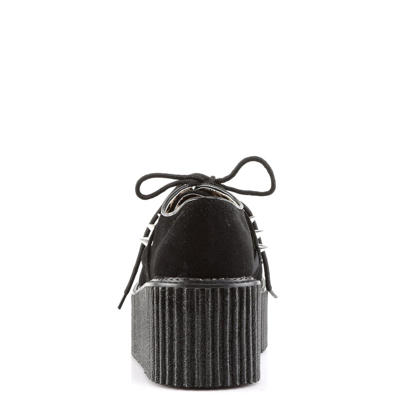 Demonia CREEPER-206 Sneaker (Black Vegan Suede-Vegan Leather)
