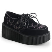 Demonia CREEPER-219 Sneaker (Black Velvet)