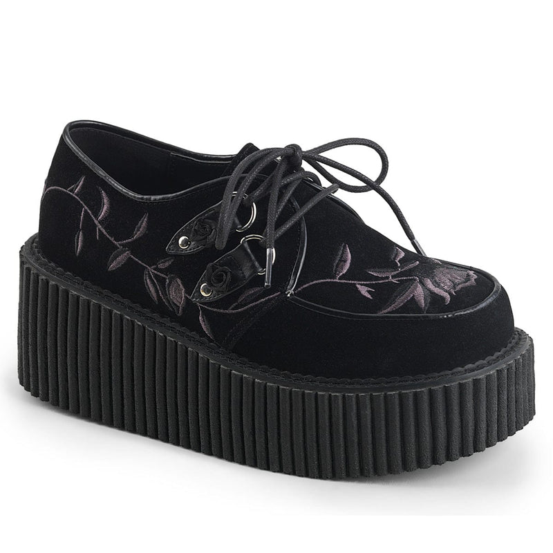 Demonia CREEPER-219 Sneaker (Black Velvet)