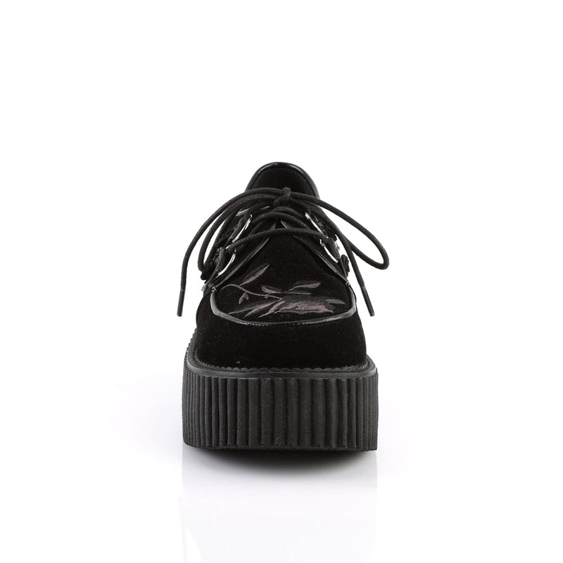 Demonia CREEPER-219 Sneaker (Black Velvet)