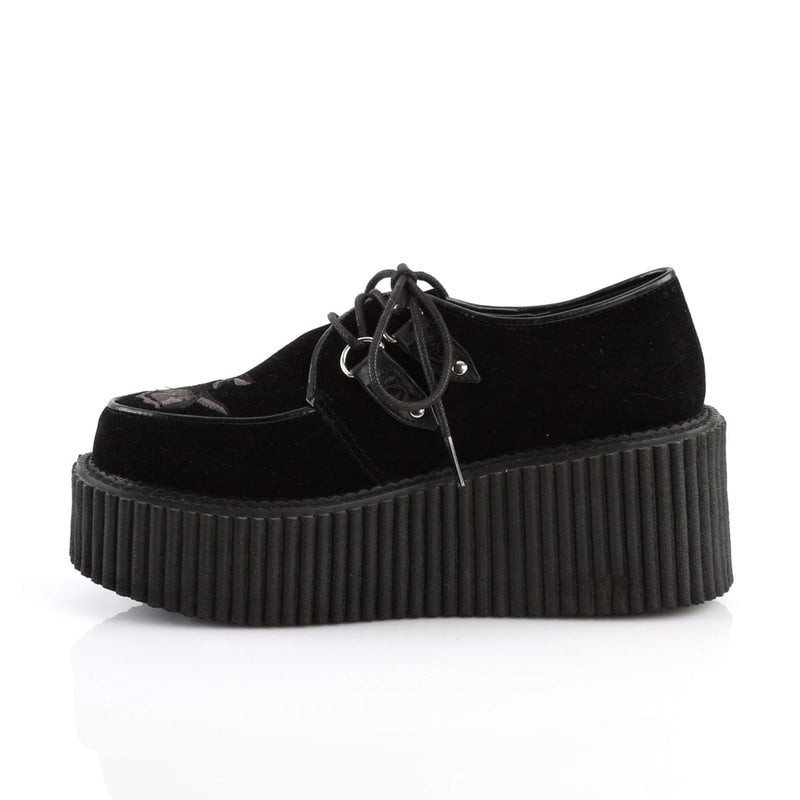 Demonia CREEPER-219 Sneaker (Black Velvet)