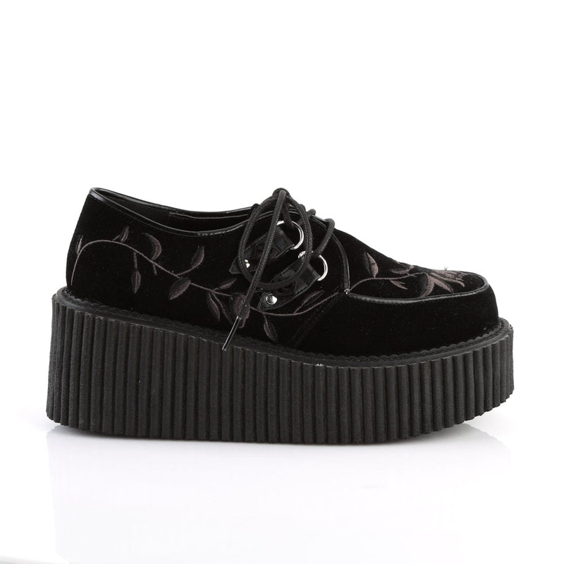 Demonia CREEPER-219 Sneaker (Black Velvet)