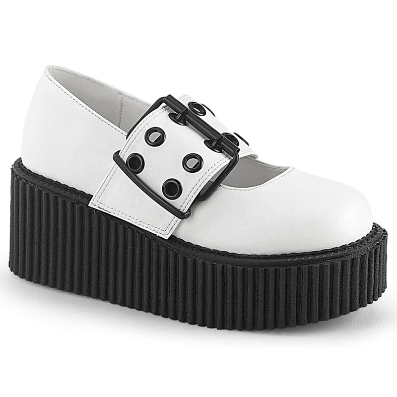 Demonia CREEPER-230 White Vegan Leather