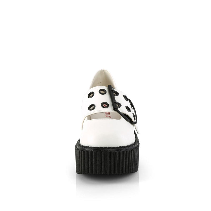 Demonia CREEPER-230 White Vegan Leather