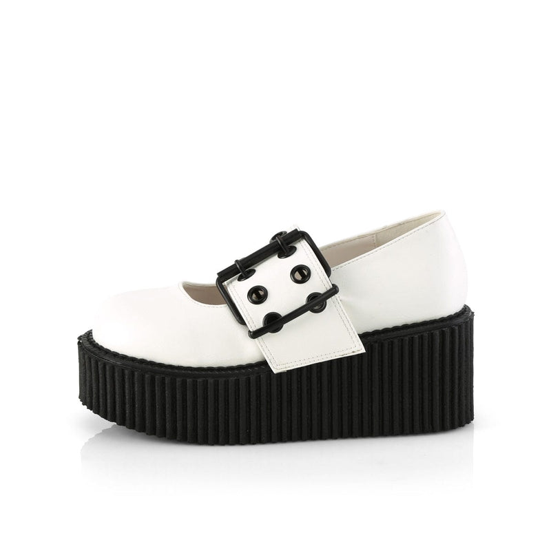 Demonia CREEPER-230 White Vegan Leather
