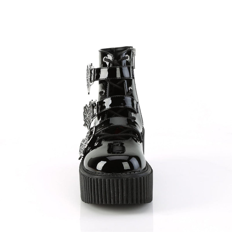 Demonia CREEPER-260 Sneaker (Black Patent)