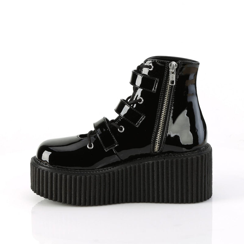Demonia CREEPER-260 Sneaker (Black Patent)