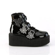Demonia CREEPER-260 Sneaker (Black Patent)