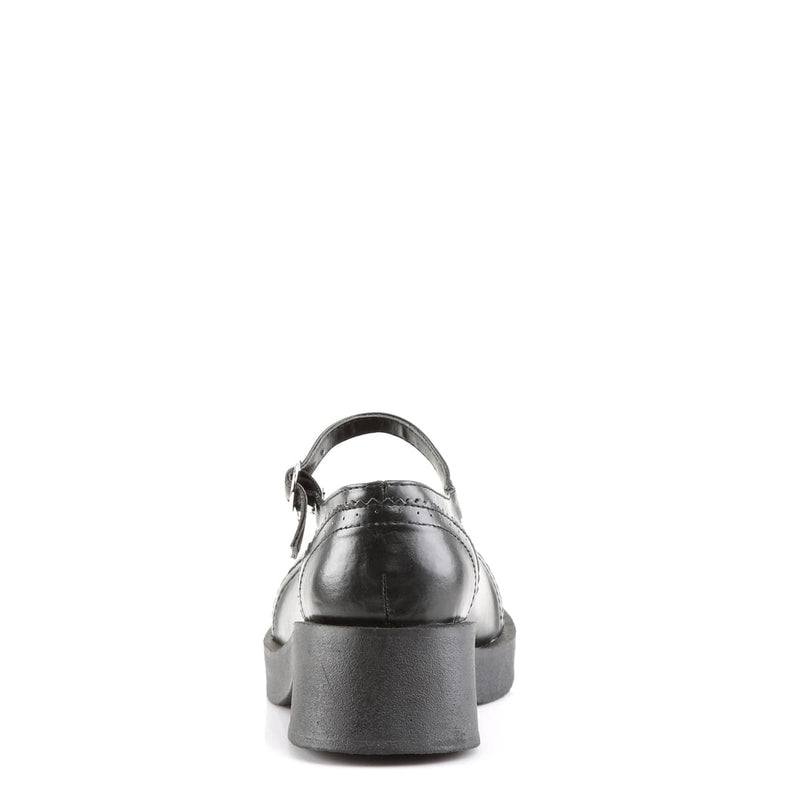 Demonia CRUX-07 Mary Jane (Black Vegan Leather)