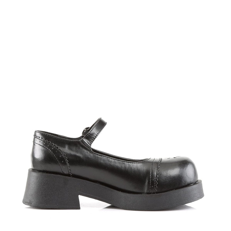 Demonia CRUX-07 Mary Jane (Black Vegan Leather)