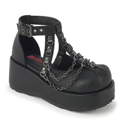 Demonia CUBBY-28 Sandal (Black Vegan Leather)