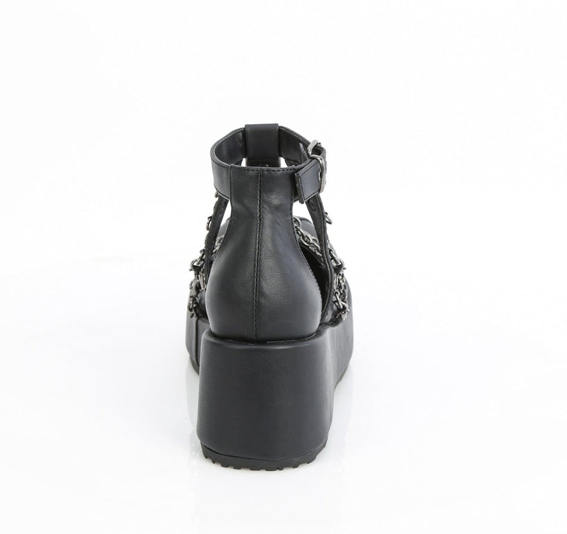 Demonia CUBBY-28 Sandal (Black Vegan Leather)
