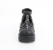 Demonia CUBBY-28 Sandal (Black Vegan Leather)