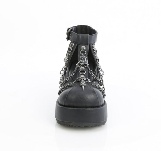 Demonia CUBBY-28 Sandal (Black Vegan Leather)