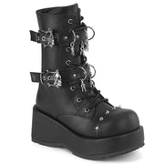 Demonia CUBBY-54 Ankle Boot (Black Vegan Leather) 6