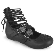 Demonia DAISY-11 Flat (Black Vegan Leather)