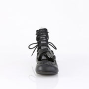 Demonia DAISY-11 Flat (Black Vegan Leather)