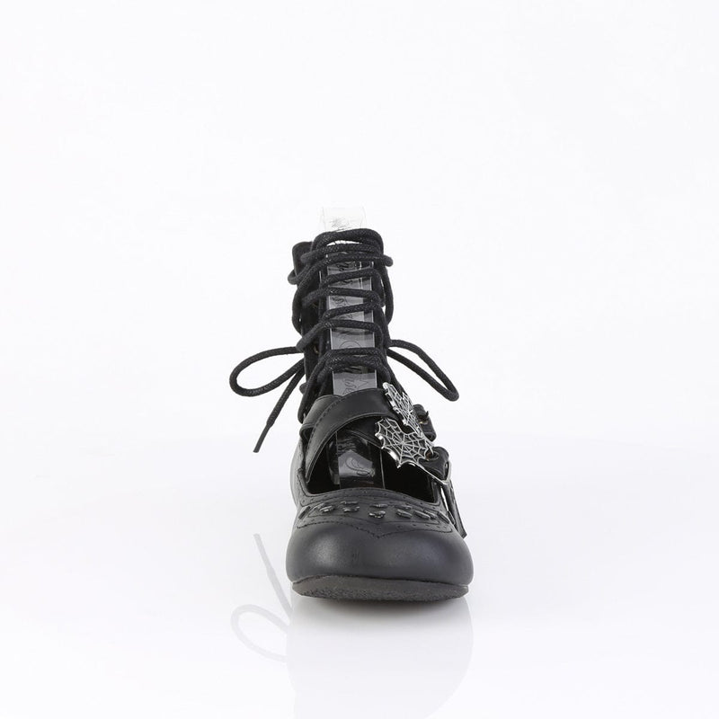 Demonia DAISY-11 Flat (Black Vegan Leather)