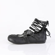 Demonia DAISY-11 Flat (Black Vegan Leather)